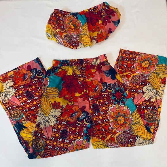Floral Multicolor Jumpsuit - Picture 1 of 3